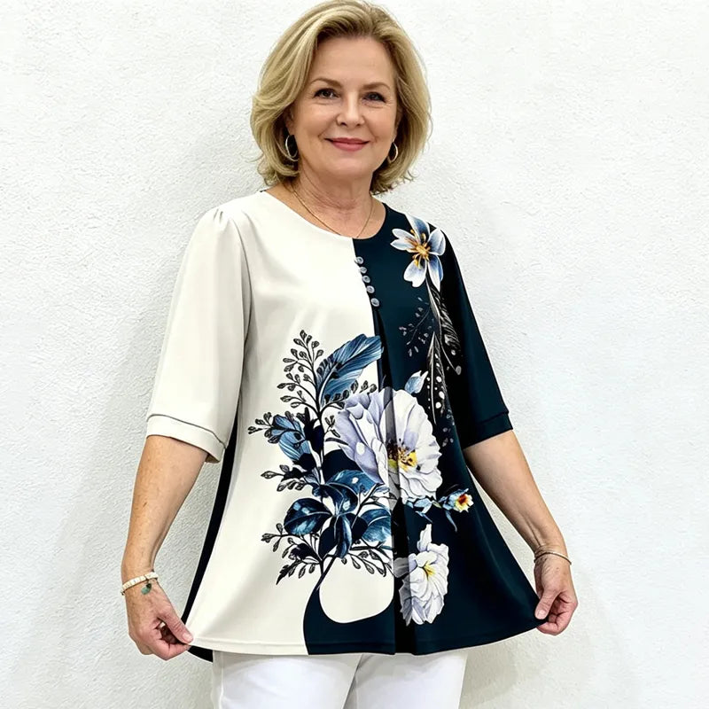 Ženski ljetni top – udoban, fleksibilan i ležeran, s elegantnim, uskim krojem.