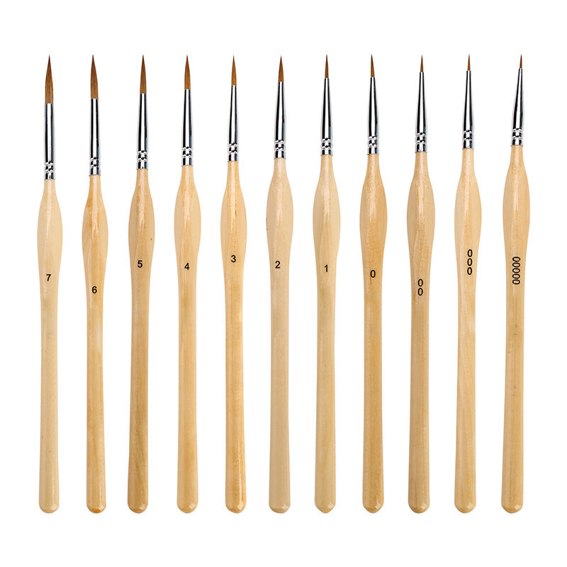 🎨【11 piese】✨ Set de pensule pentru artă plastică de înaltă calitate-3877633