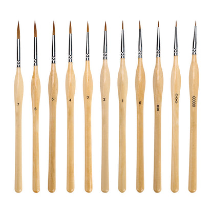 🎨【11 piese】✨ Set de pensule pentru artă plastică de înaltă calitate-3877633