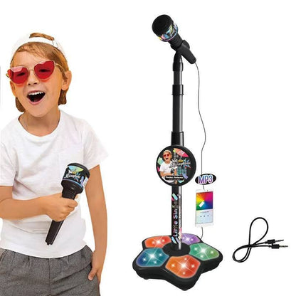 💥Dječja igračka mikrofon, super cool karaoke aparat s mikrofonom i svjetlima