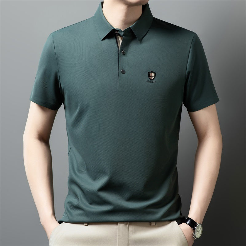 【Novi dolazak, vremenski ograničen popust】【M-4XL】👔👔Ljeto 2026. Nova polo majica kratkih rukava s ovratnikom od ledene svile