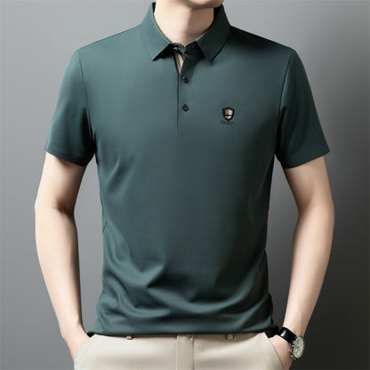 【Novi dolazak, vremenski ograničen popust】【M-4XL】👔👔Ljeto 2026. Nova polo majica kratkih rukava s ovratnikom od ledene svile