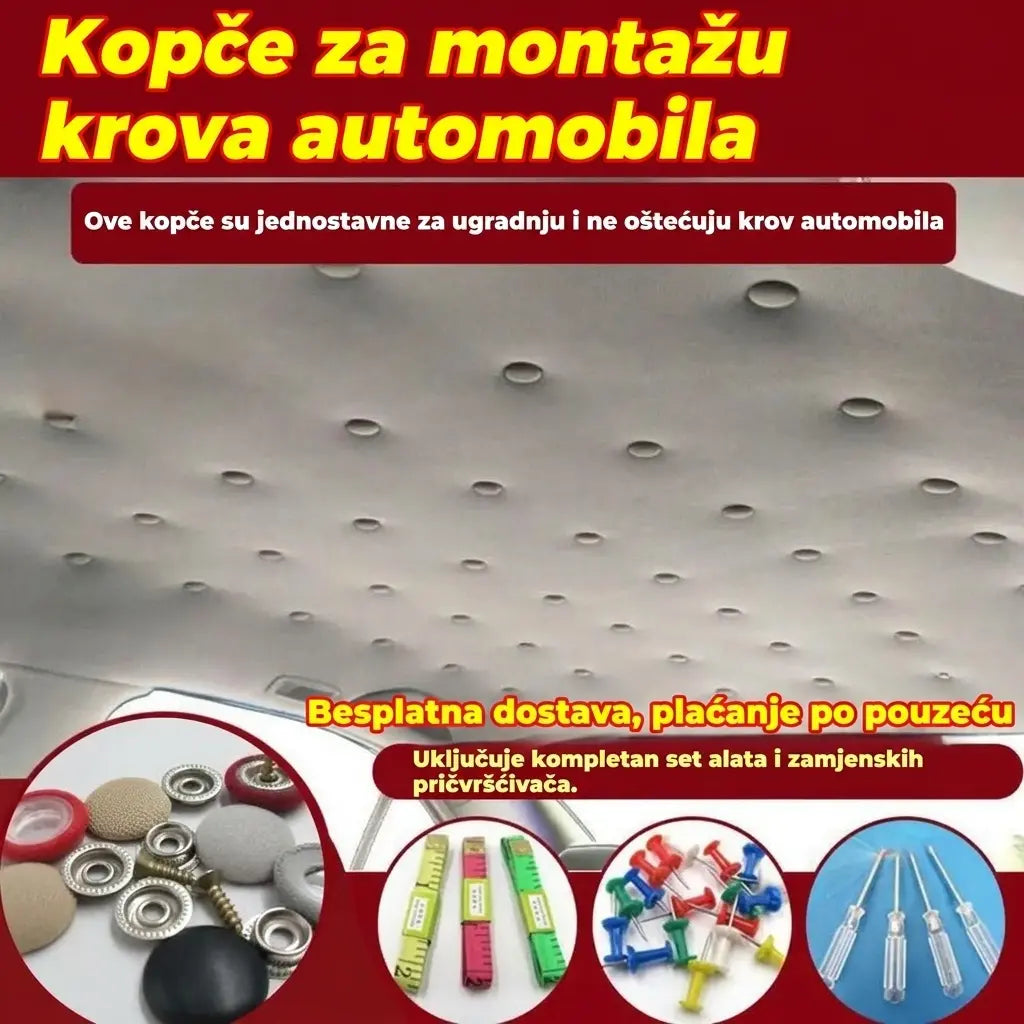 🔥【60 komada】🚗Kopče za skidanje platna s krova automobila, uključujući alate za ugradnju, olakšavaju uklanjanje i sastavljanje.
