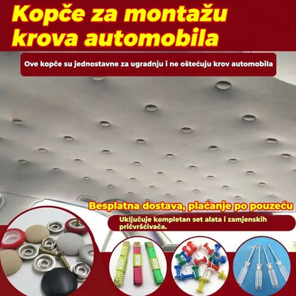 🔥【60 komada】🚗Kopče za skidanje platna s krova automobila, uključujući alate za ugradnju, olakšavaju uklanjanje i sastavljanje.