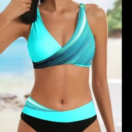 🌟【Novi dolazak Ograničeno vrijeme 50% popusta】👙【S-3XL】2026 Novi ženski dvodijelni bikini kupaći kostim s printom - brzosušeći