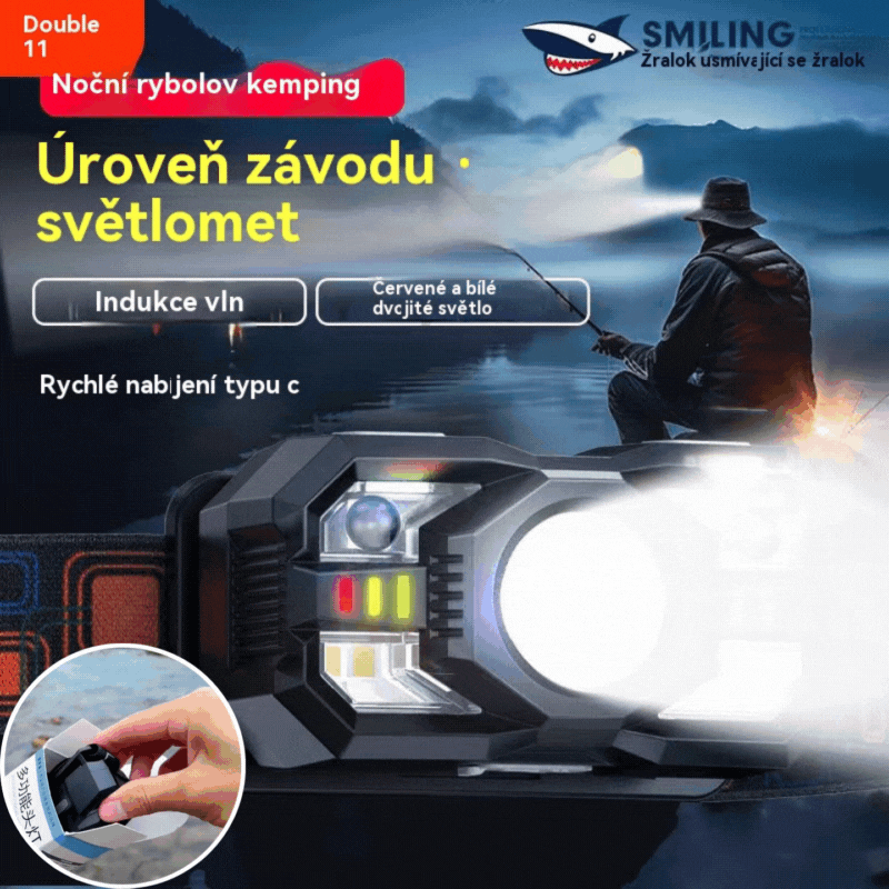 💡🌟【Kúpte jeden a druhý zadarmo】🔥🔥Chytré senzorové svietidlo s čelenkou, extra dlhá výdrž batérie, vonkajšie nočné rybárčenie, čelenka