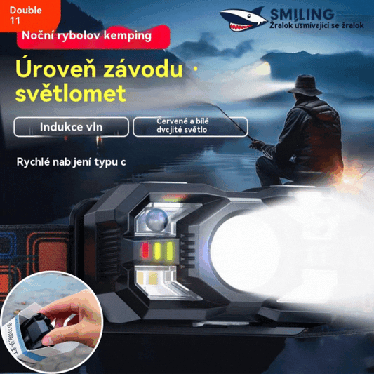 💡🌟【Kúpte jeden a druhý zadarmo】🔥🔥Chytré senzorové svietidlo s čelenkou, extra dlhá výdrž batérie, vonkajšie nočné rybárčenie, čelenka