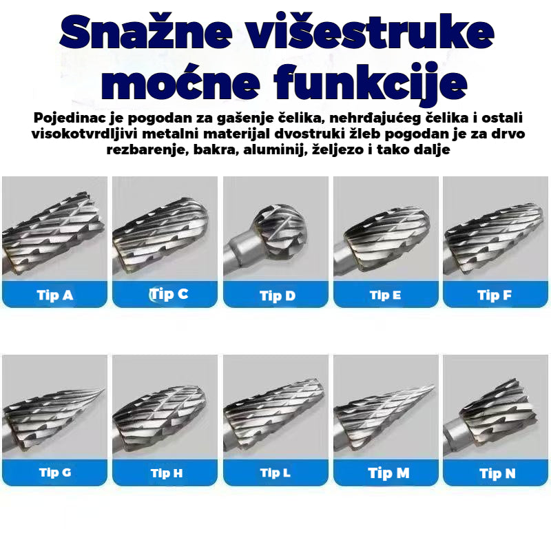 【🔥Kupite 1, dobijte 1 gratis】Set rotacijskih turpija od volframovog čelika, 20 dijelova