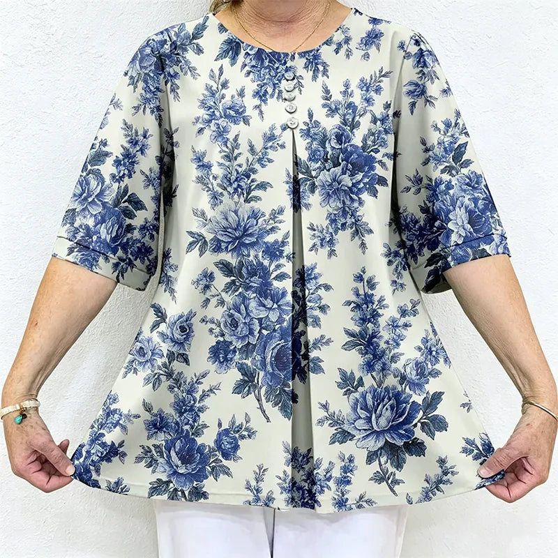 Ženski ljetni top – udoban, fleksibilan i ležeran, s elegantnim, uskim krojem.