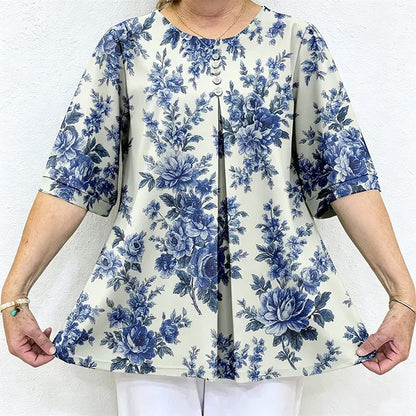 Ženski ljetni top – udoban, fleksibilan i ležeran, s elegantnim, uskim krojem.