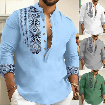 🔥🥰【S-3XL】 Cămașă de vară pentru bărbați cu mânecă scurtă cu rever 3910611