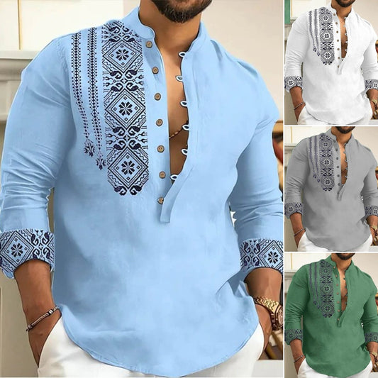 🔥🥰【S-3XL】 Cămașă de vară pentru bărbați cu mânecă scurtă cu rever 3910611