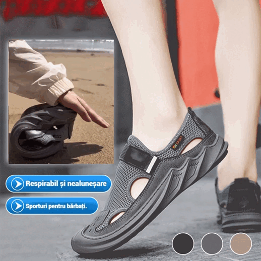【39-47】✨Sandale de vară pentru bărbați, casual, respirabile, cu talpă moale din plasă
