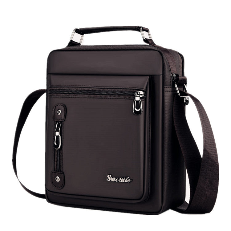Bărbați verticală oxford tesatura tesatura impermeabil sac de umăr sac crossbody