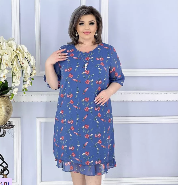 🎈🎈【S-5XL】👗2025 noua rochie eleganta din sifon floral
