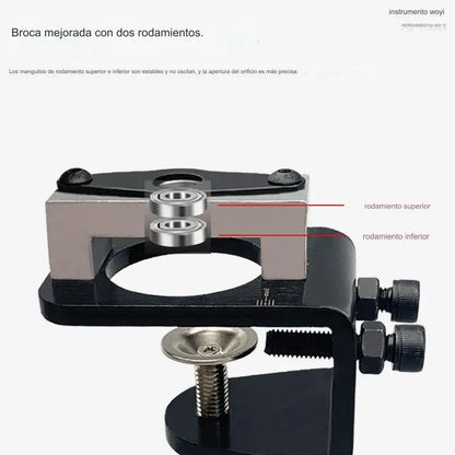【🔥1 juego de 6 piezas】Abridor de agujeros para bisagras de carpintería, localizador de agujeros para bisagras de puertas de armarios de 35 mm