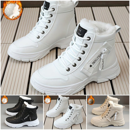 🔥【50% REDUCERE】🥰🥰【35-45】Cizme de zăpadă de iarnă cu fermoar lateral pentru femei-3839366
