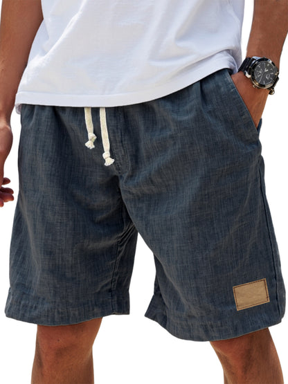 ⏳🔥【Último día al 50%】👖 【S-5XL】【55-110 kg】Pantalones cortos casuales con cordón y efecto lino para hombre para 2026 (tallas grandes).