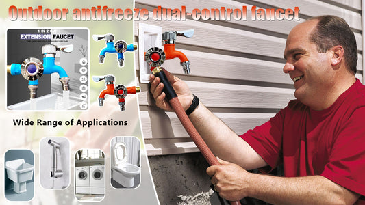 【Set de 2 bucăți/cumpărați unul, primiți unul gratuit】💥💥Robinet de exterior antigel cu control dublu-3863624