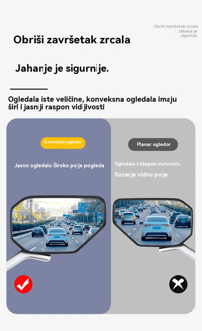 ⚡35% popusta🏍️ Podesivi HD retrovizor za motocikl.360° visokorazlučivo vidno polje punog opsega, što vožnju čini ugodnijom i sigurnijom.