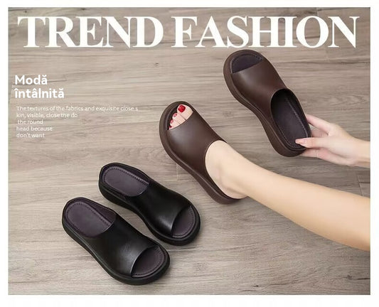 🔥【35-42】2025 Noua sandale retro confortabile din piele de vacă cu talpă moale