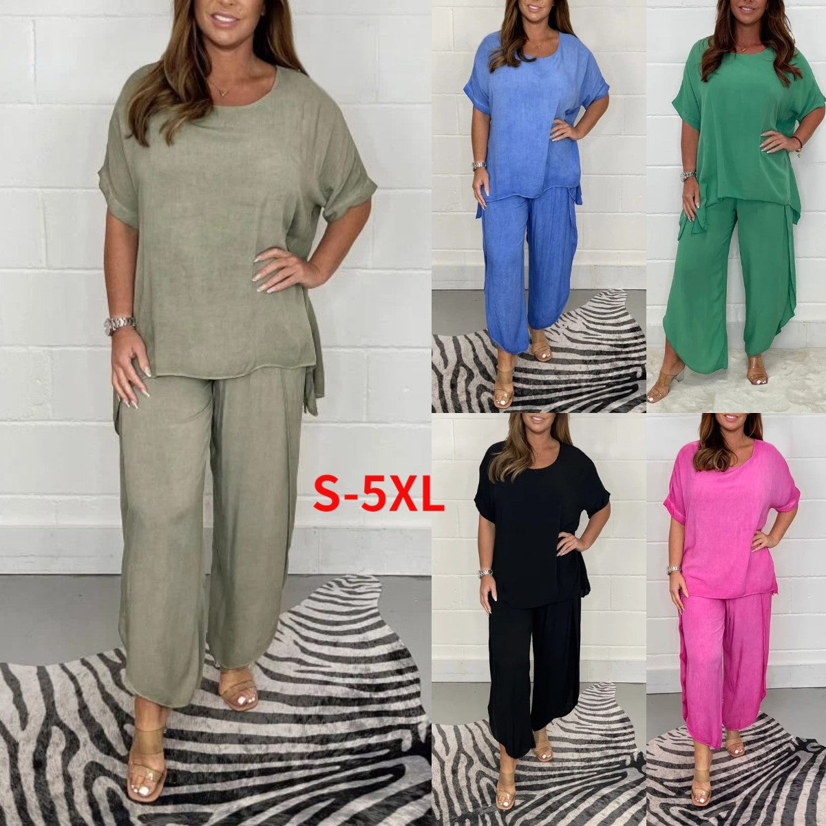 💞【Kupite 1, dobijte 1 gratis】【S-5XL】Modni ženski ležerni set većih veličina