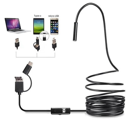 (Tip-c, USB, Micro USB) endoscop trei-în-unul 【1M】-3868678