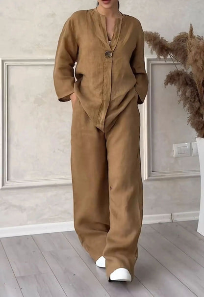 🔥【Novi artikli s 50% popusta samo 3 dana】🥋【S-5XL】【Majica kratkih rukava + hlače】Lagani, elegantni i udobni ženski set, dostupan u više boja