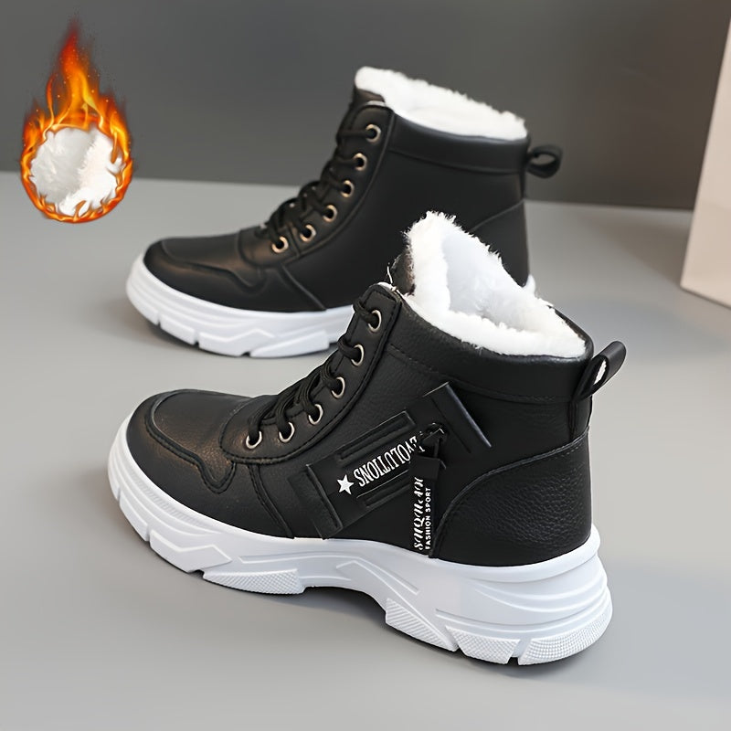 🔥【50% REDUCERE】🥰🥰【35-45】Cizme de zăpadă de iarnă cu fermoar lateral pentru femei-3839366