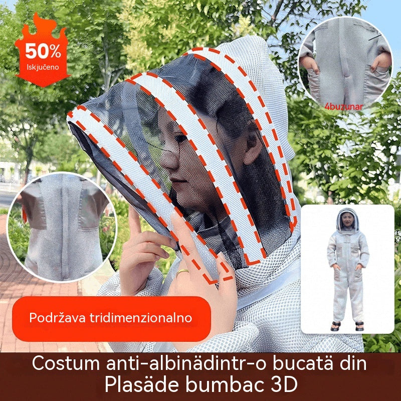 🌟Najniža cijena ograničeno vrije【M-2XL】🐝Pčelinji kombinezon izrađen od 3D pamučne mreže