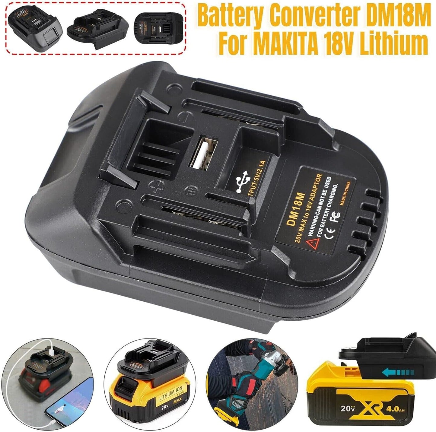 ⚡【 Kupi 1 Nabavite 1 besplatno】 adapter za litij baterije za alate za bateriju od 18 V