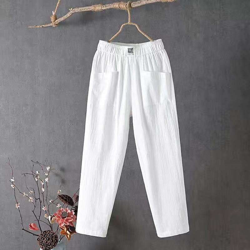 🌿🌈【Cel mai vândut】【M-4XL】Pantaloni largi pentru femei, de primăvară, noi, 2025, pantaloni casual confortabili