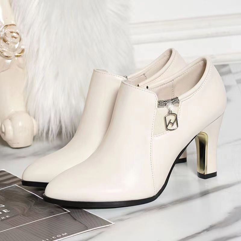 💥【Clearance-ul sezonului】💥【35-40】👠 2025 toamna si iarna noi botine stiletto din piele naturala cu varf ascutit la moda si versatile 3907861