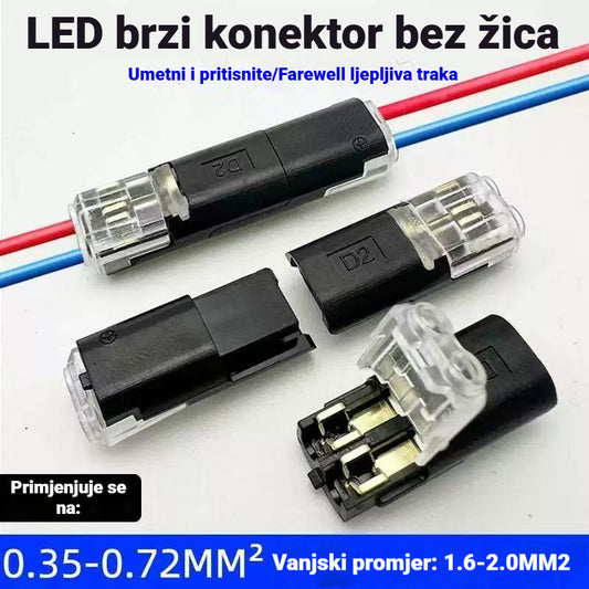 【40 komada!】🏆 LED terminalni blokovi bez lemljenja i trake