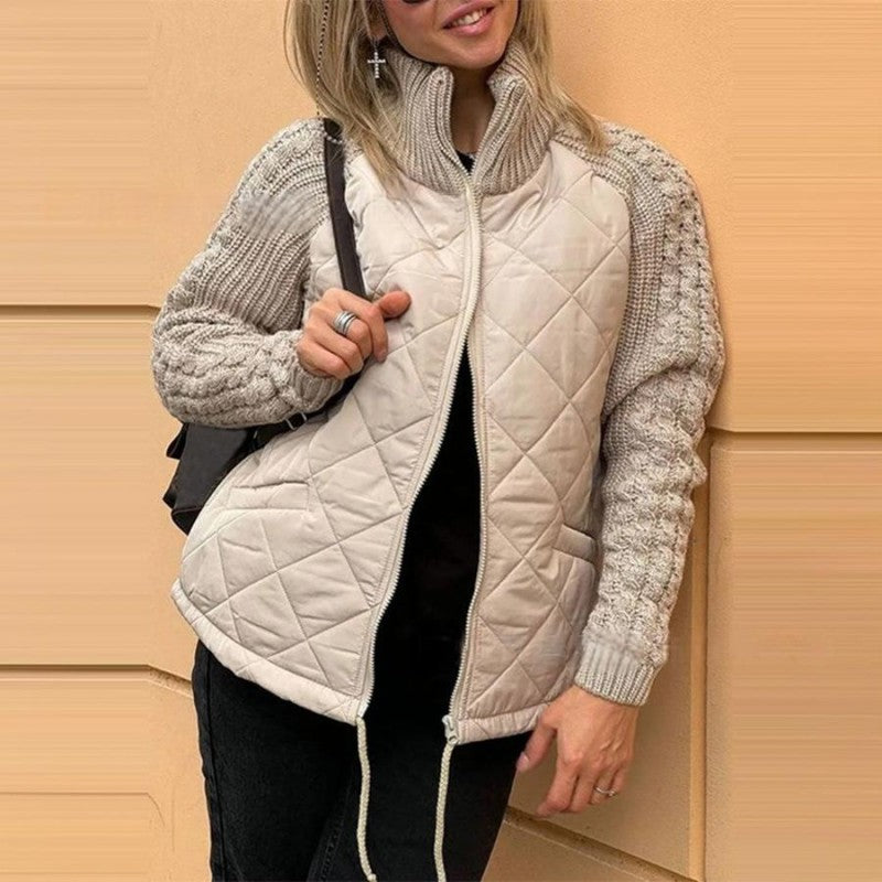 🔥 【S-3XL】Ženska prošivena pletena jakna – lagana, topla i savršena za zimu