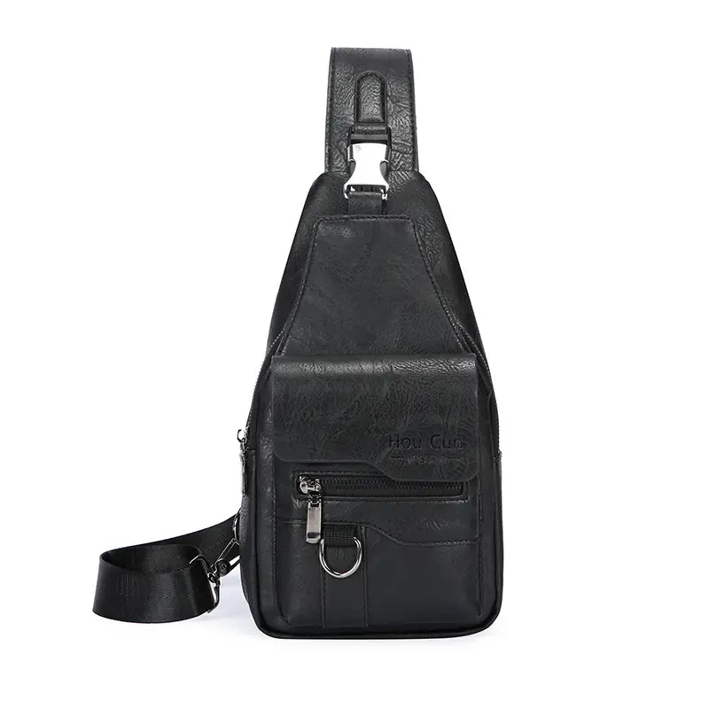 🎒 Nepremokavá taška cez rameno z pravej kože v retro štýle: nevyhnutná vec na každodenné dochádzanie.