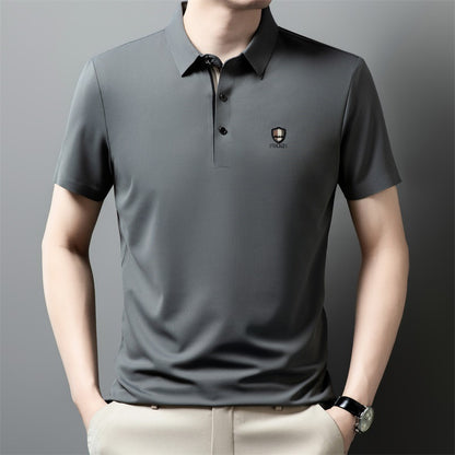【Novi dolazak, vremenski ograničen popust】【M-4XL】👔👔Ljeto 2026. Nova polo majica kratkih rukava s ovratnikom od ledene svile