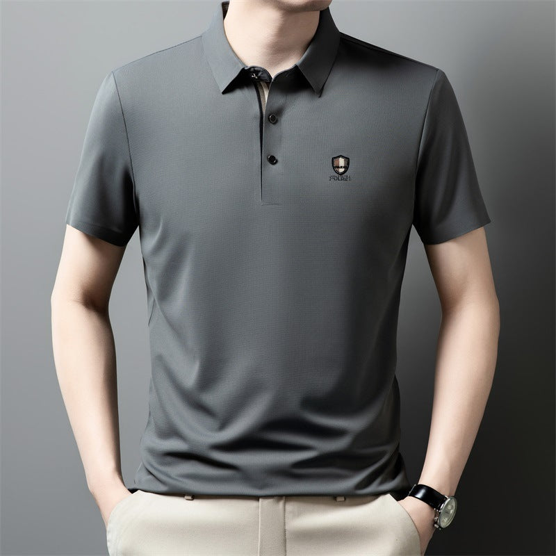【Kupite 1, dobijte 1 gratis】【M-4XL】Nova ledeno svilena polo majica s reverom i pola rukava za ljeto 2026.