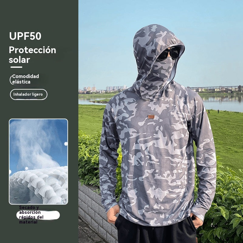 🔥🎏【M-5XL】Ropa de pesca transpirable con protección solar para hombre