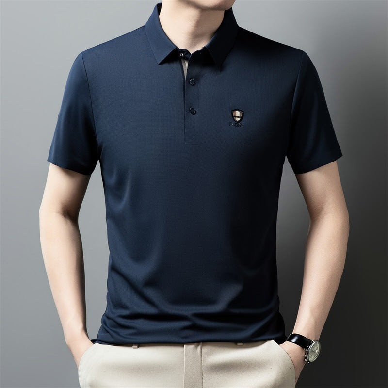 【Novi dolazak, vremenski ograničen popust】【M-4XL】👔👔Ljeto 2026. Nova polo majica kratkih rukava s ovratnikom od ledene svile