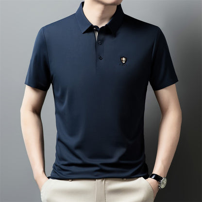 【Novi dolazak, vremenski ograničen popust】【M-4XL】👔👔Ljeto 2026. Nova polo majica kratkih rukava s ovratnikom od ledene svile