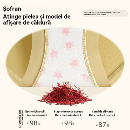 🌸【Set de 3】Chiloți confortabili antibacterieni cu talie înaltă Tummy Tuck 🩲 💖