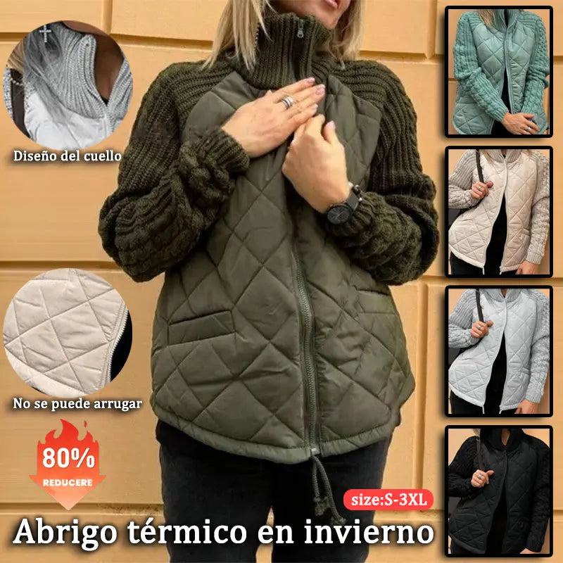 🔥 【S-3XL】Ženska prošivena pletena jakna – lagana, topla i savršena za zimu