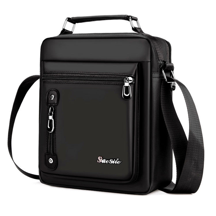 Bărbați verticală oxford tesatura tesatura impermeabil sac de umăr sac crossbody
