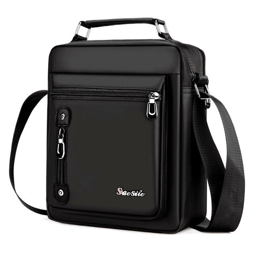 Bărbați verticală oxford tesatura tesatura impermeabil sac de umăr sac crossbody