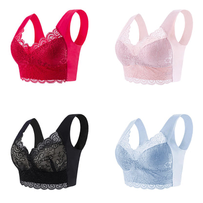 🔥【Set de 4】Sutien nou pentru femei confortabil și respirabil (4 bucăți)>Potrivit femeilor peste 40 de ani