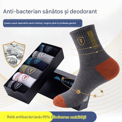 🔥🧦【10 perechi】șosete sportive casual pentru bărbați, calde, dezodorizante și care absoarbe transpirația -- 3856760