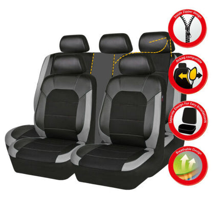 🚗🚗Juego universal de fundas de cuero suave para asientos de coche