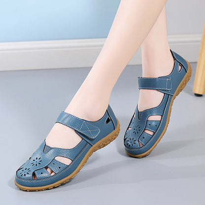 💥💥【Novi artikli s 50% popusta】👡👡【Veličine 36-42】Ženske ljetne elegantne udobne ravne prozračne sandale —✅Plaćanje pouzećem