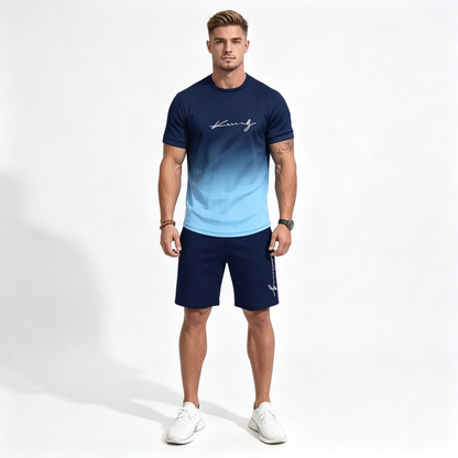 Novo za 2026.: 🌬️🏃‍♂️【S-6XL】Muški prozračni, brzosušeći sportski set (majica + kratke hlače) — Ostanite suhi tijekom vježbanja、moderan i atraktivan.